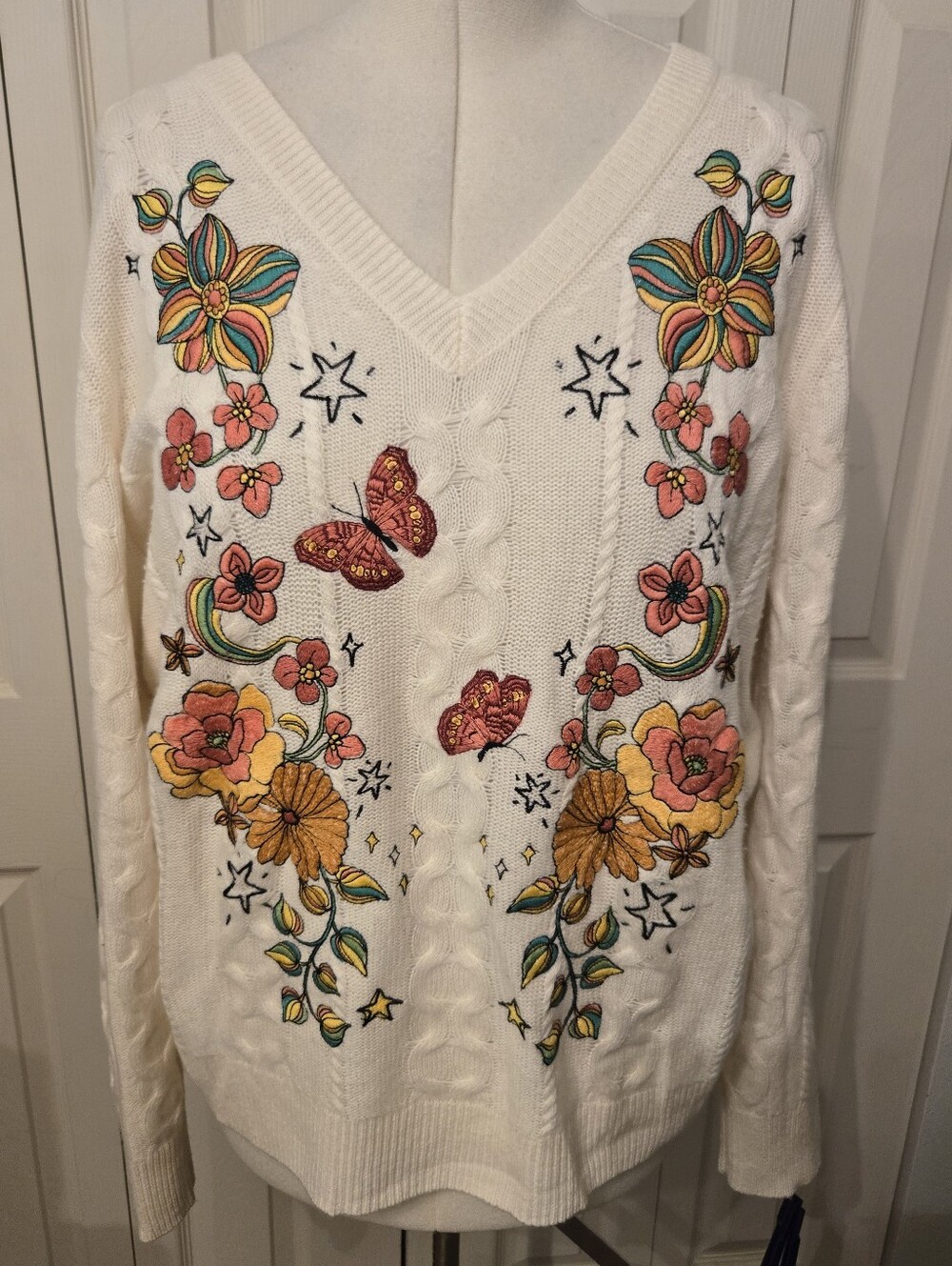 Johnny Was Sweater Size XL
